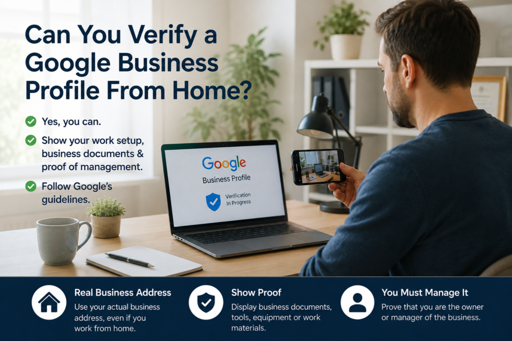 Can You Verify a Google Business Profile From Home?