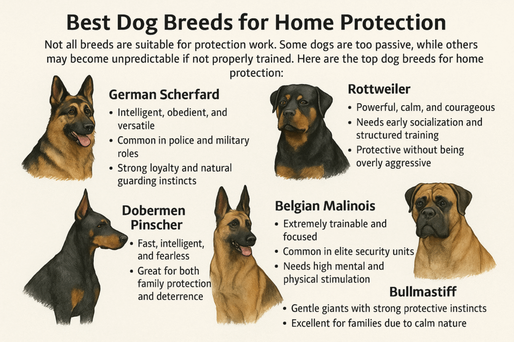 different dogs breeds best for Home Protection Dog Training