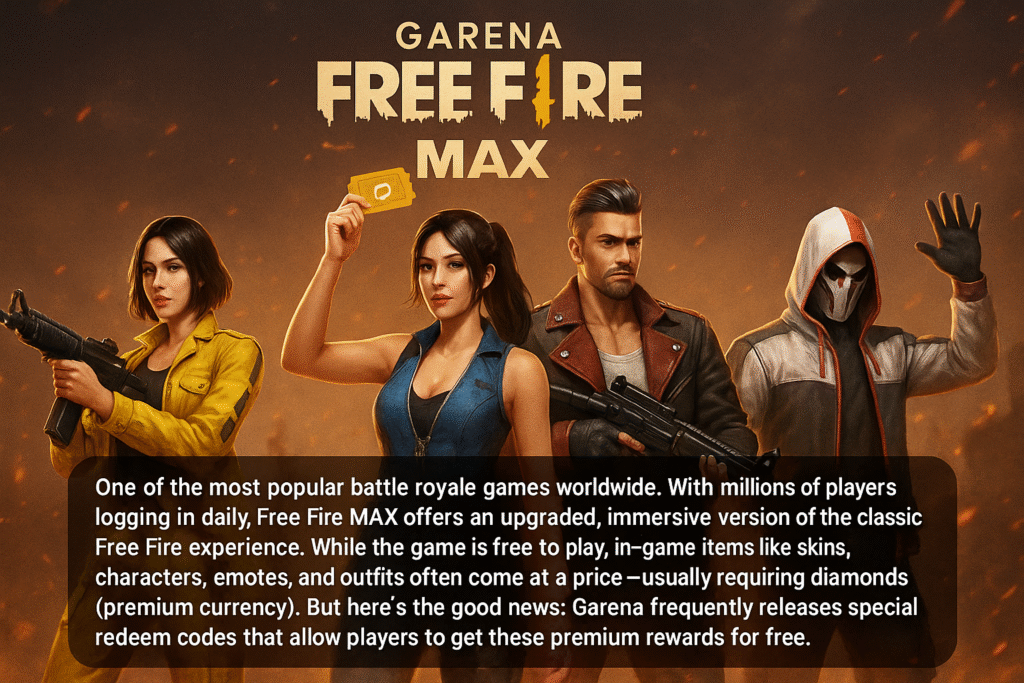 Garena Free Fire MAX Redeem Code guide for everyone