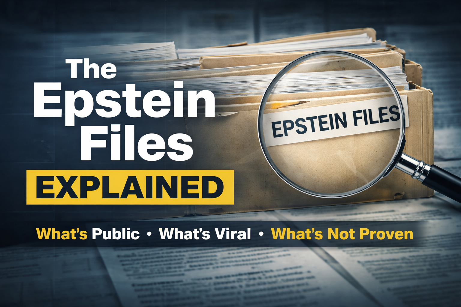 The Epstein Files Explained: What’s Public, What’s Viral, and What’s Not Proven
