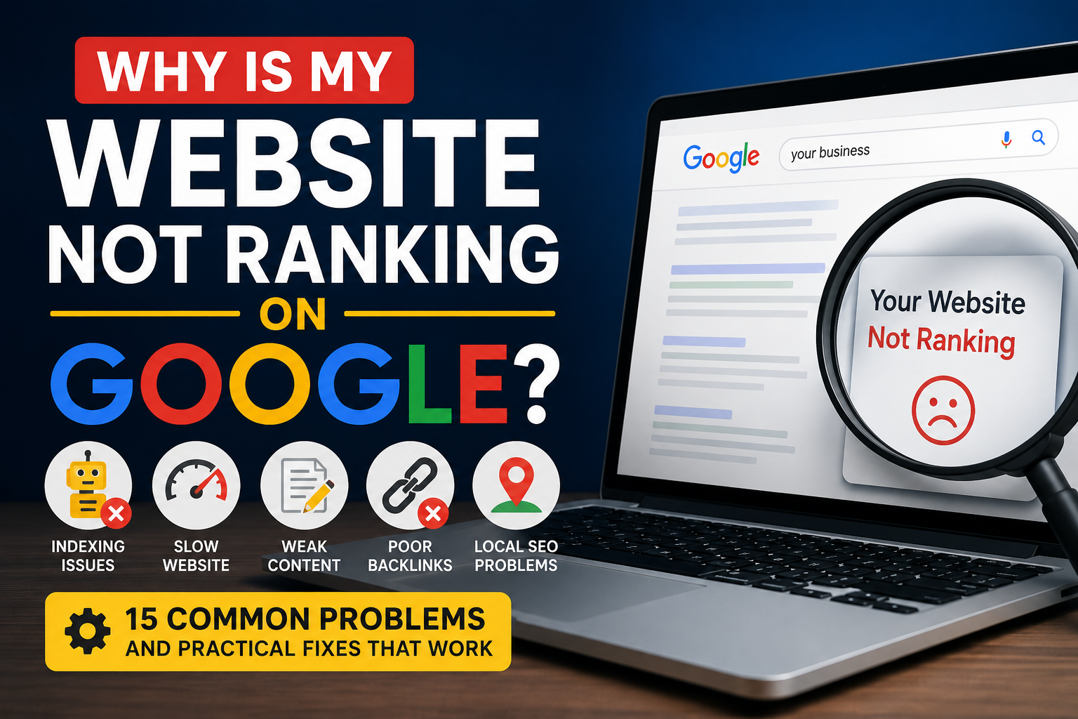 Why Is My Website Not Ranking on Google? 15 Problems and Practical Fixes for UK Small Businesses