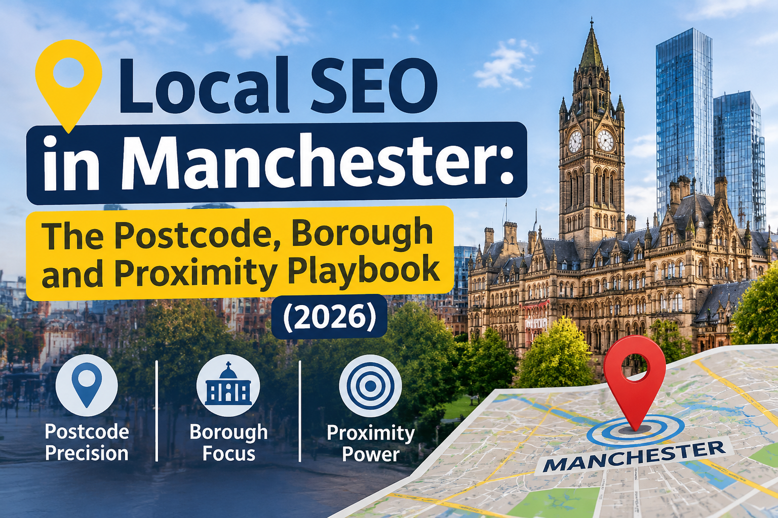 Local SEO in Manchester: The Postcode, Borough and Proximity Playbook (2026)